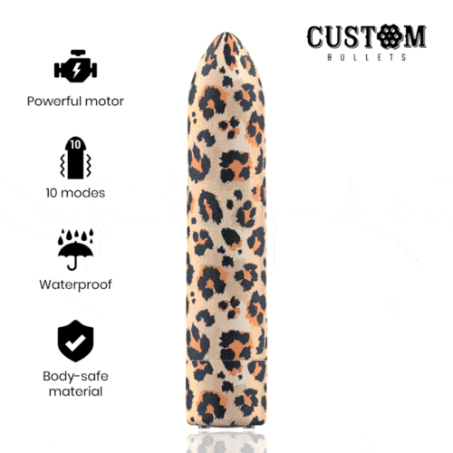 Leopard · Bala vibradora recargable 10v. · Custom Bullets, que puedes adquirir en intimates.es "Tu Personal Shopper Erótico"