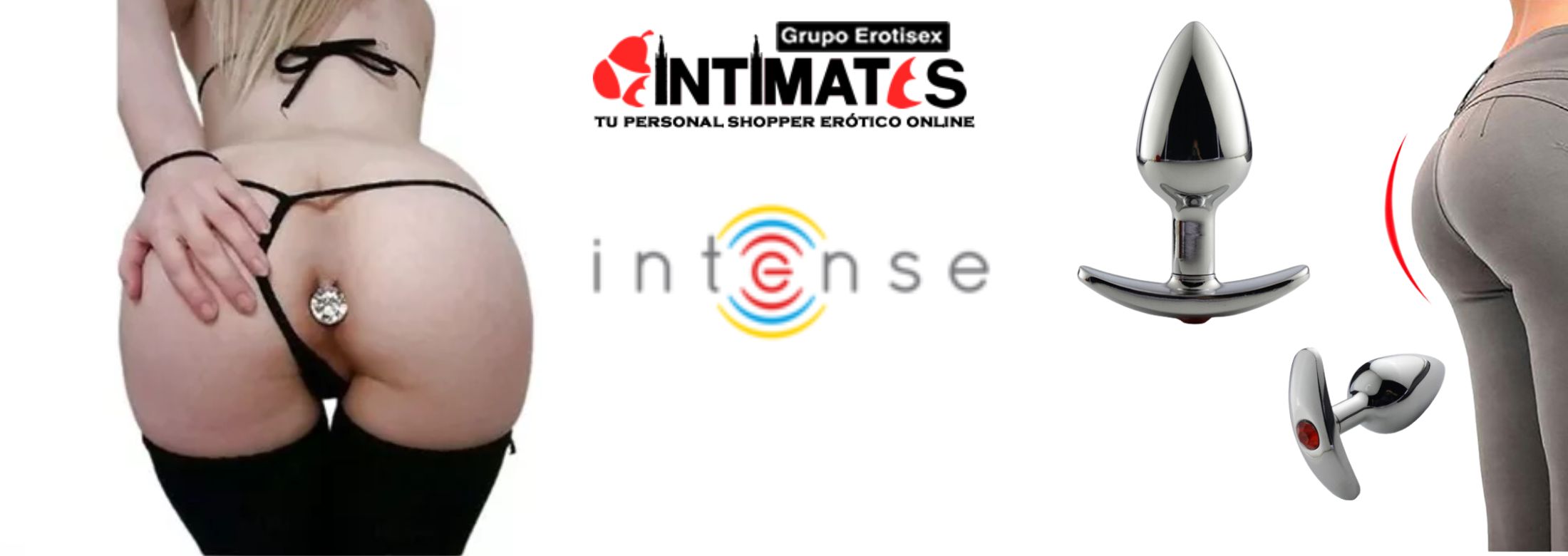 Plug anales dilatadores de Intense, que puedes adquirir en intimates.es "Tu Personal Shopper Erótico"