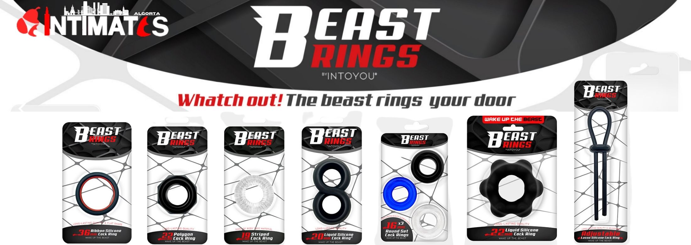 Beast Rings, una marca creada por expertos para el hombre moderno. En Beast Rings encontrarás anillos para el pene de alta calidad, que puedes adquirir en intimates.es "Tu Personal Shopper Erótico"