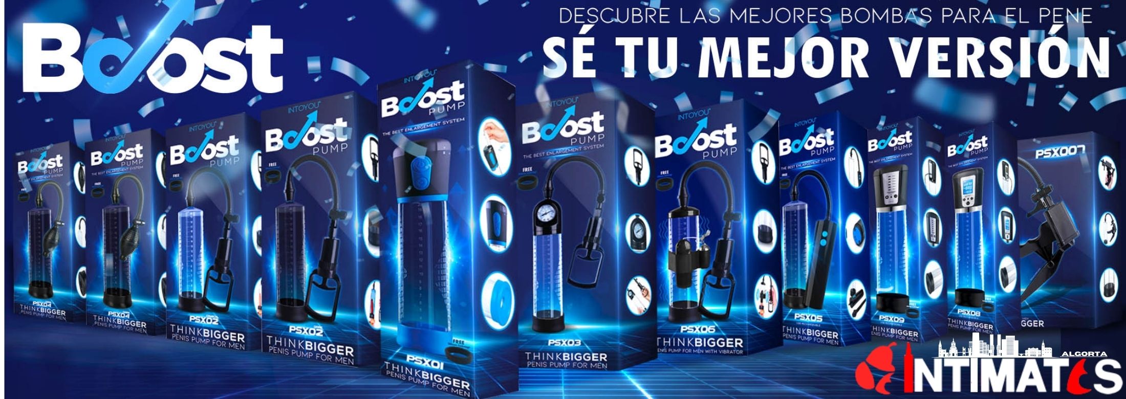 Creadas por y para el placer masculino, la marca Boost Pumps te ayudará a conseguir la erección que siempre has deseado y las relaciones que te mereces, que puedes adquirir en intimates.es "Tu Personal Shopper Erótico Online"