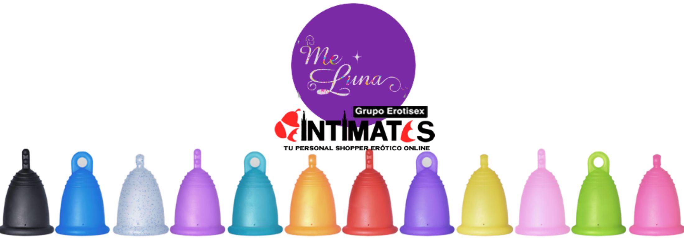 Copas Menstruales de MeLuna, que puedes adquirir en intimates.es "Tu Personal Shopper Erótico Online"