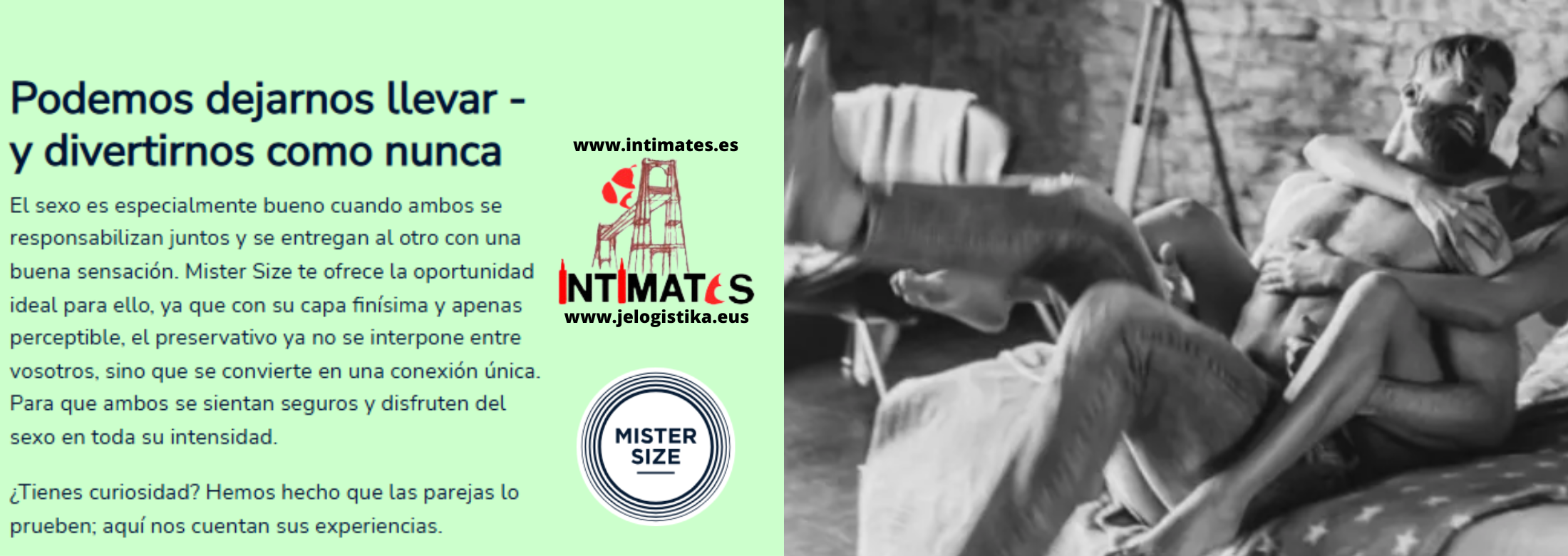 Mister Siza es la marca de preservativos, que se encuentra disponible en 7 tallas diferentes desde un ancho de 47mm hasta 69mm, y que puedes adquirir en intimates.es "Tu Personal Shopper Erótico Online".